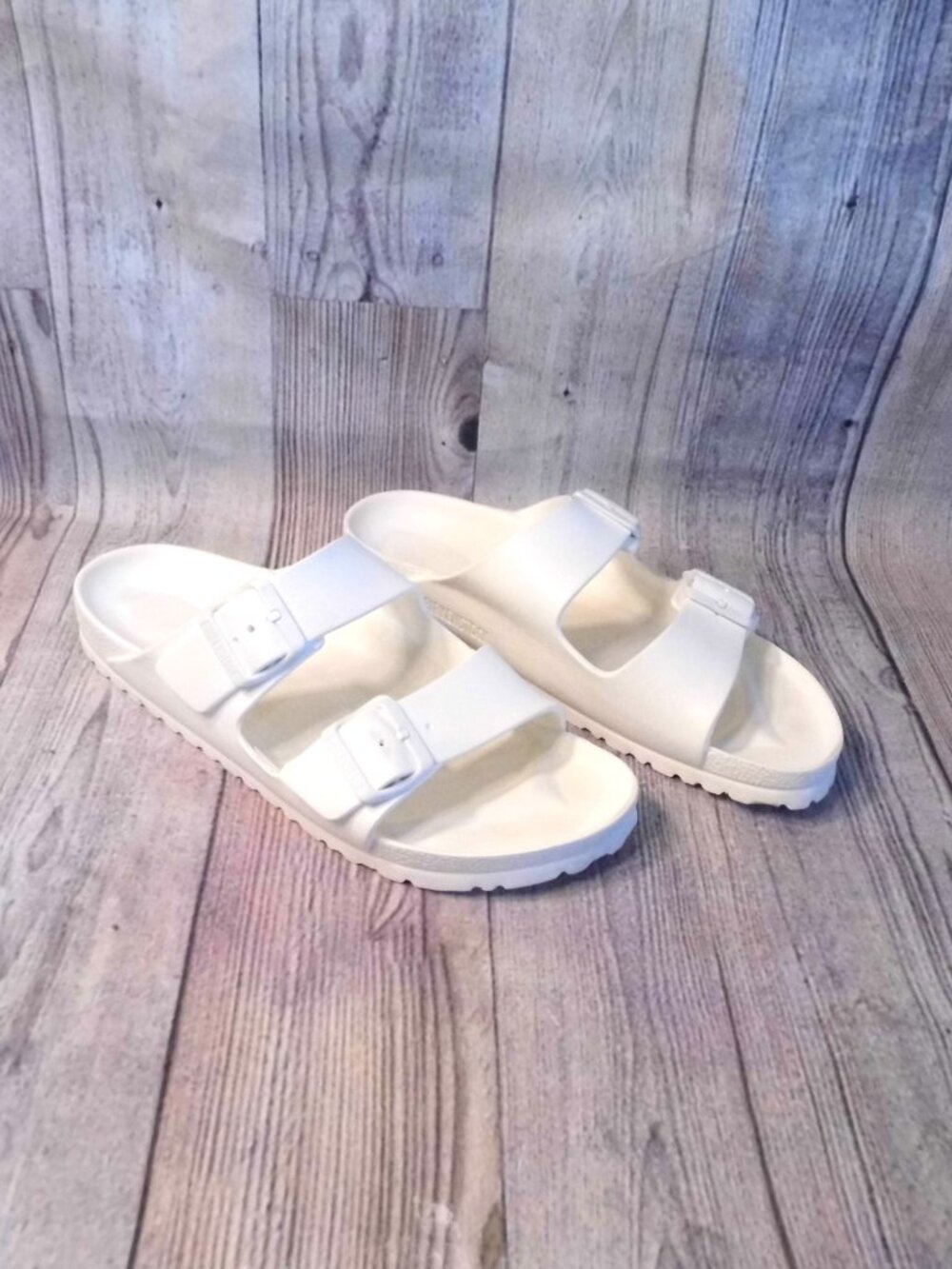 BIRKENSTOCK Arizona EVA White Slide Sandals Womens Size 10 (EU 41)